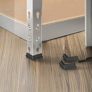 5-Tier Heavy Duty Storage Shelves, 2310 lb Capacity, Boltless Adjustable Shelving Unit, 17.7"x35.4"x70.9", for Garage Basement Study, Divisible into 2 Units, Silver,Beige