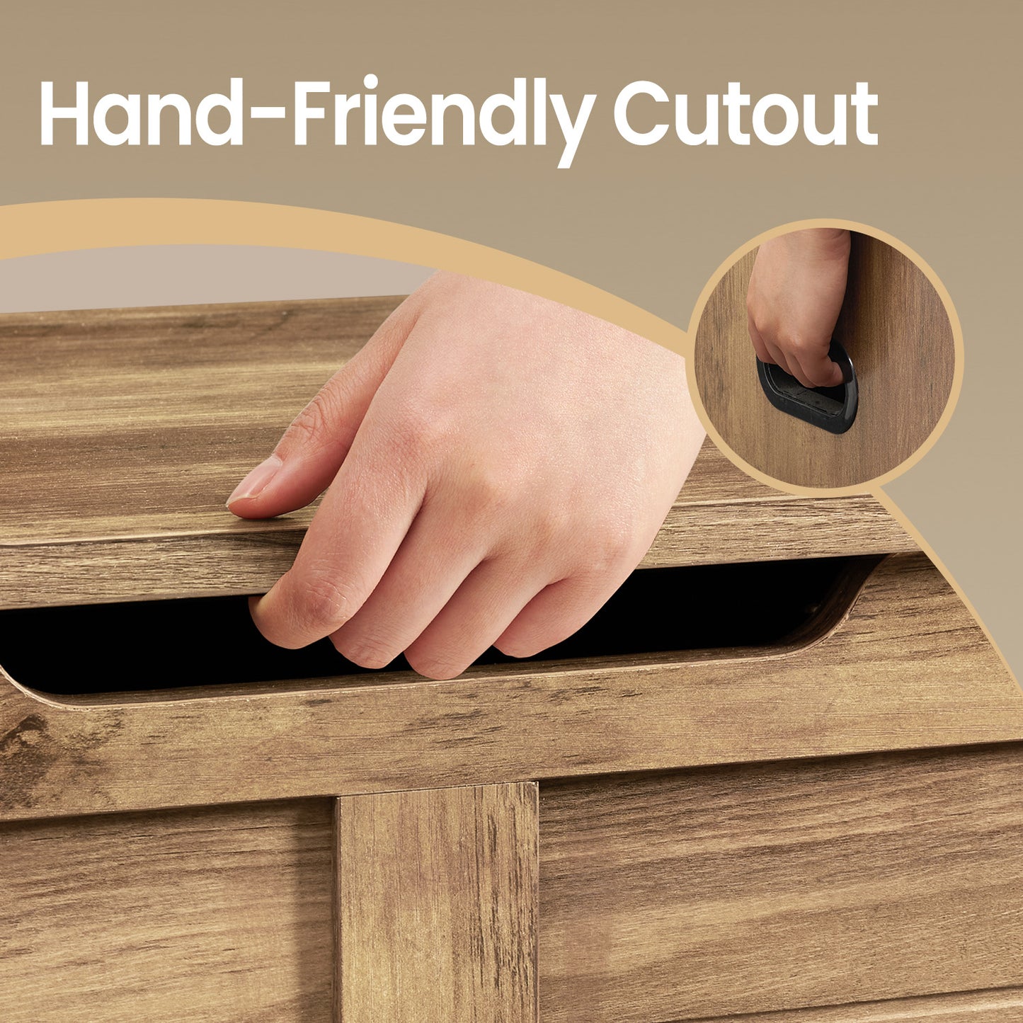 Farmhouse Storage Bench - 39.4" Wide Chest with Safety Hinges, 300lb Capacity, Entryway, Bedroom Organizer, Honey Brown