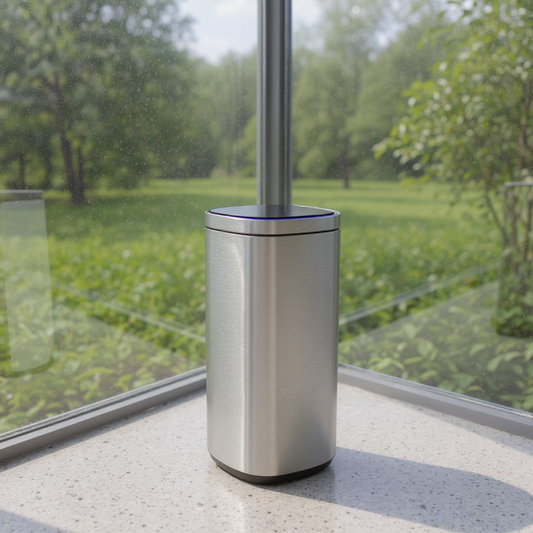 Motion Sensor Trash Can 13 Gallon, Automatic Kitchen Garbage Bin with Ozone Odor Control, Stay-Open Lid, Multi-Color Indicators, Stainless Steel，Silver