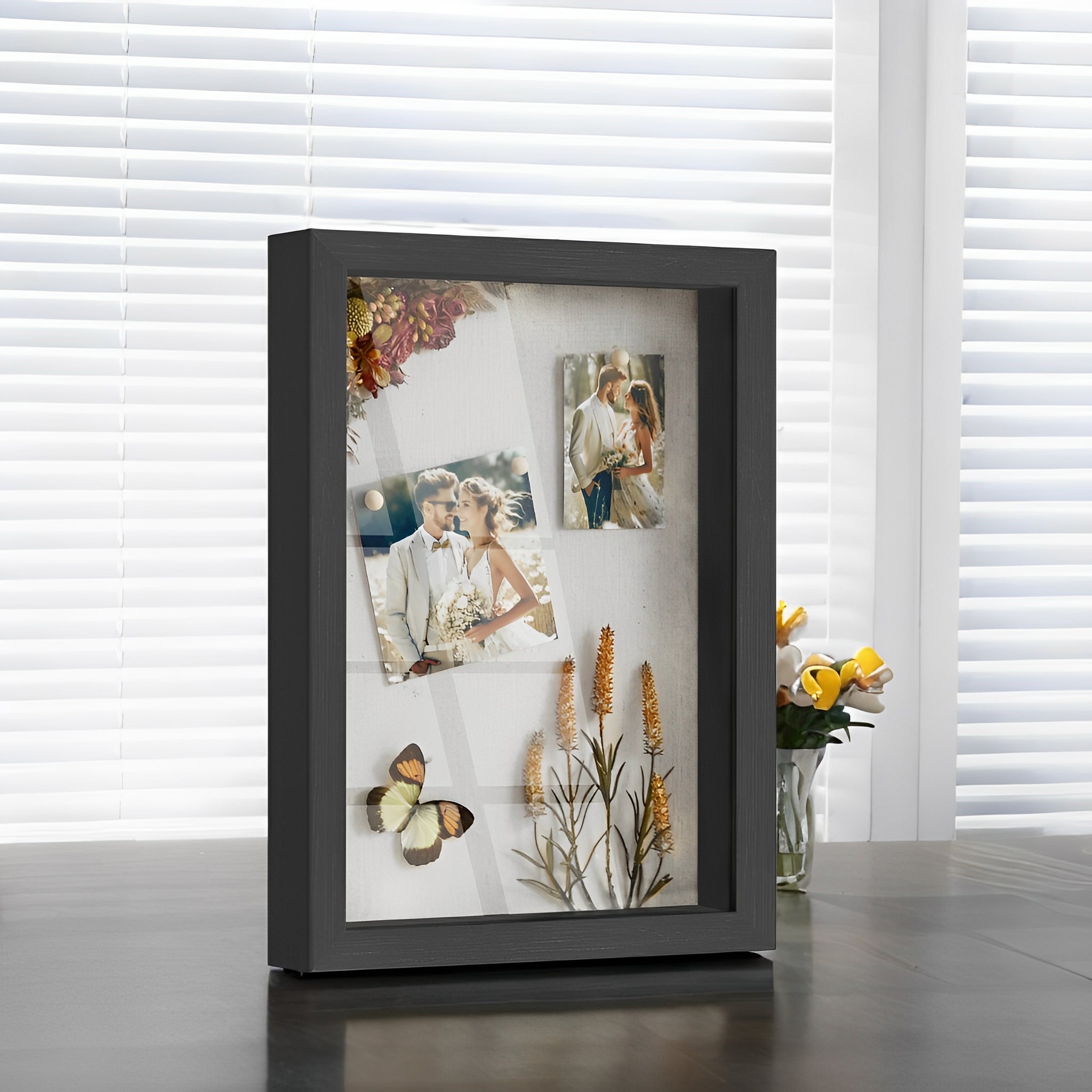Shadow Box Collage Frame LEDREM Collage Picture Frame - 3 Mats Included, Shadow Box Display, Mu