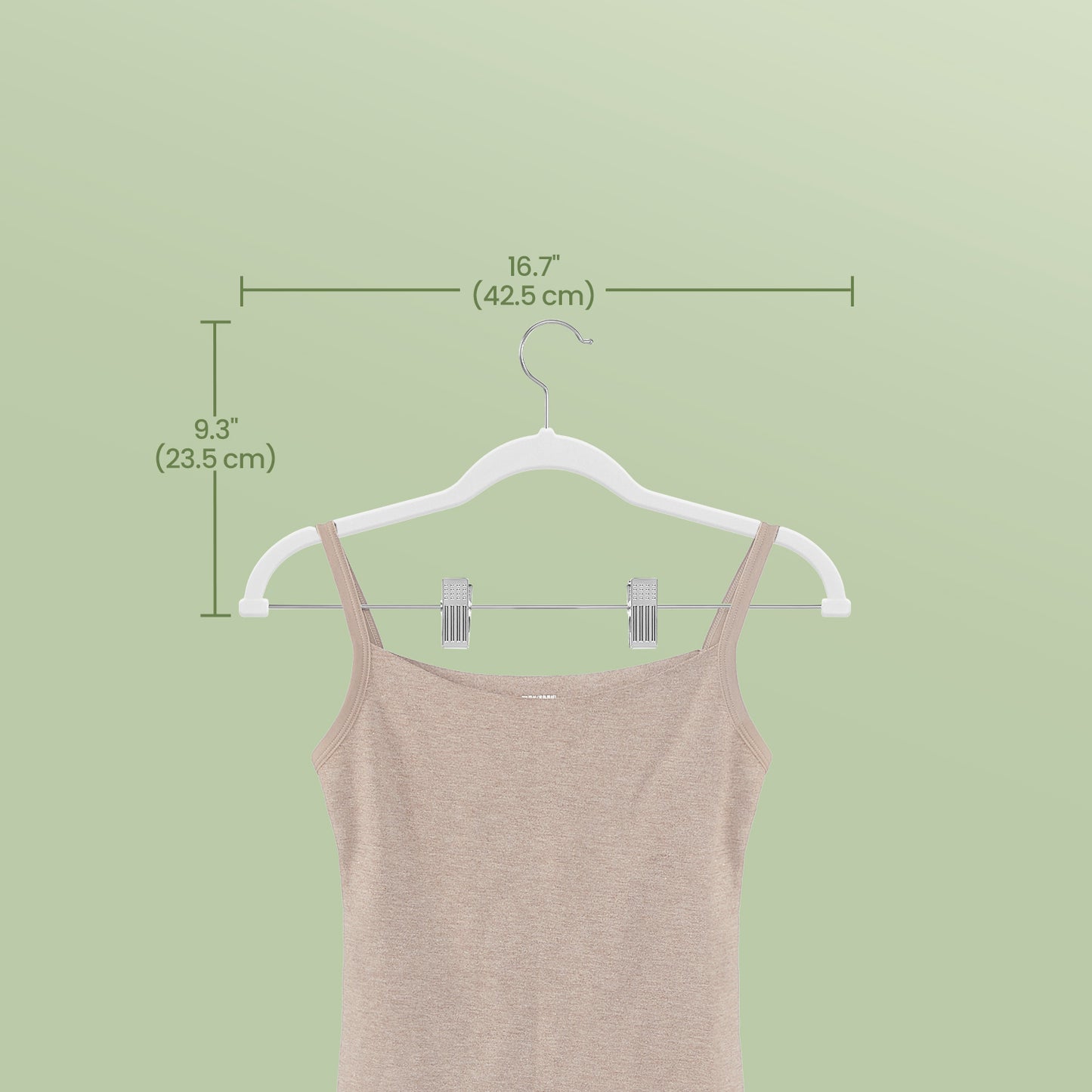 30-Pack Adjustable Velvet Hangers with Non-Slip Clips, Space-Saving Heavy-Duty Pants & Skirt Hangers for Dresses, Coats, Trousers , White