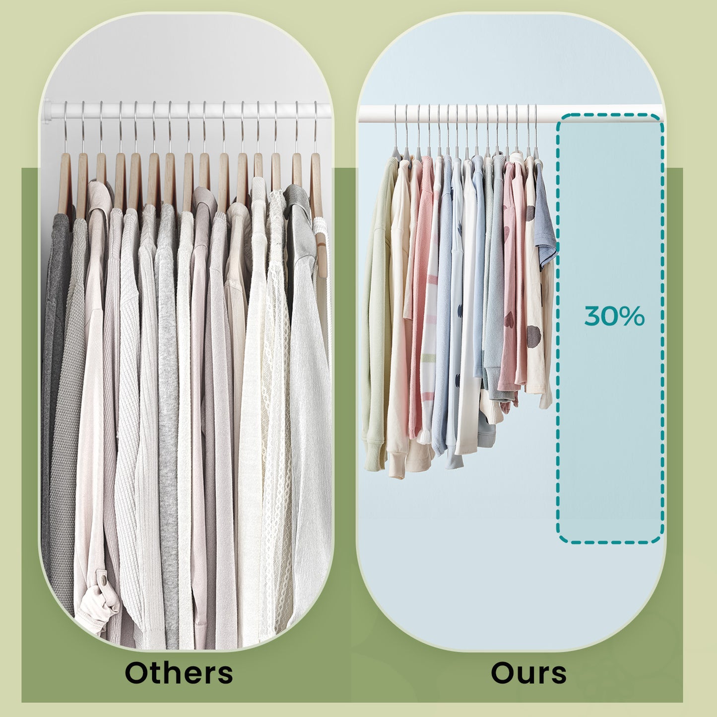 50 Pack Baby Velvet Hangers, 11 x 6.9 Inch Non-Slip Kids Hangers for Closet with Wide Shoulder Notches, Cloud White