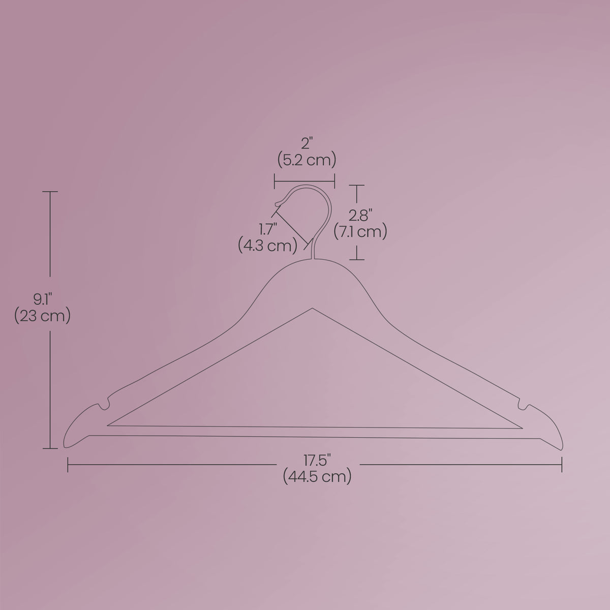 LEDREM Solid Wood Hanger, Set of 20, with Shoulder Grooves, for Suits, Shirts, Coats, Black and Silver