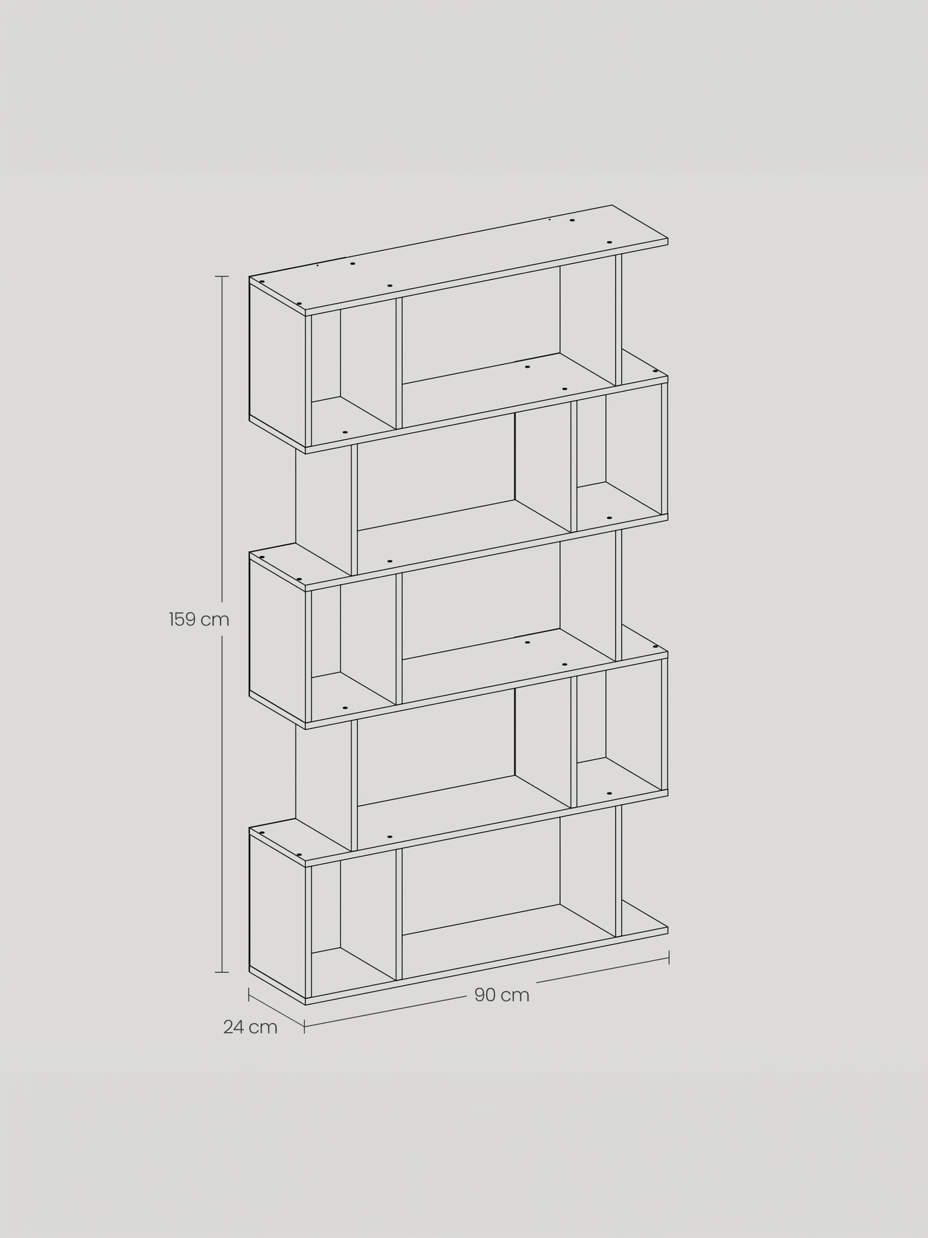 5-Tier Bookshelf with Open Compartments, 35.4 x 62.6 Inch Modern Storage Shelf for Living Room and Bedroom, Matte White