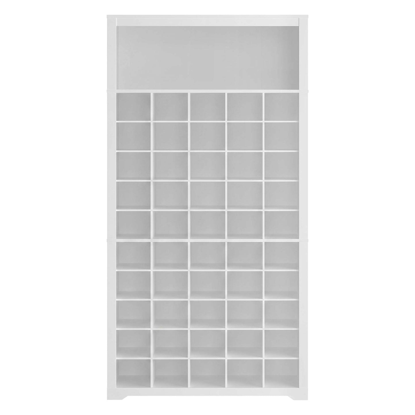 Shoe Storage Cabinet with 0 Flip Drawers, Asjustable and Removable Dividers, Holds 50 Pairs of Shoes, White