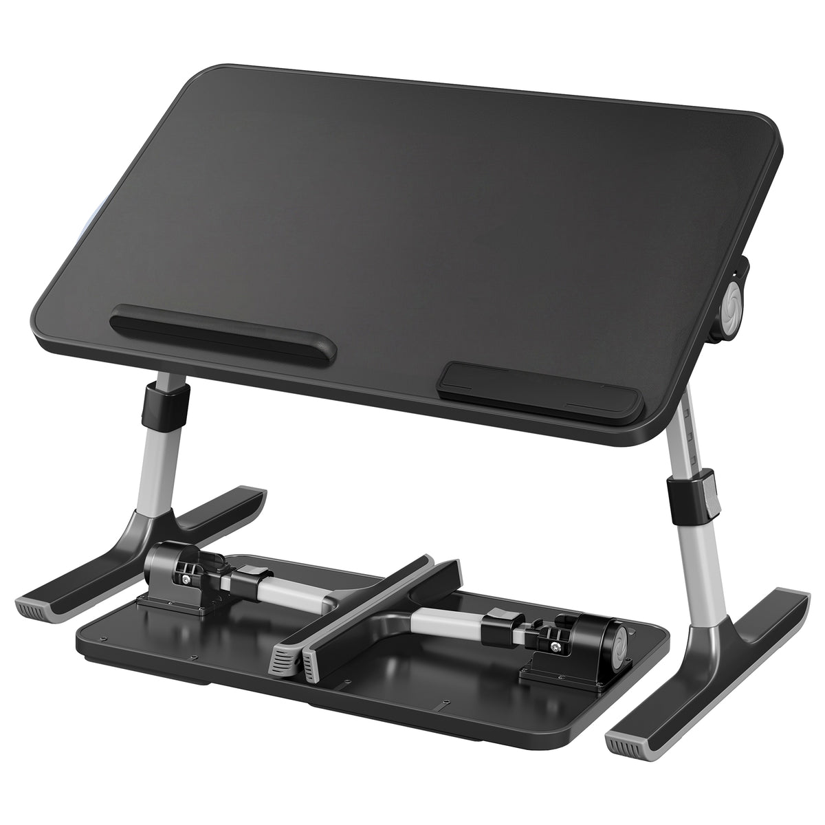Portable Lap Desk with Drawer, Laptop Bed Tray Table for Sofa, 20.5 x 11.8 x 9.1 inches, Black
