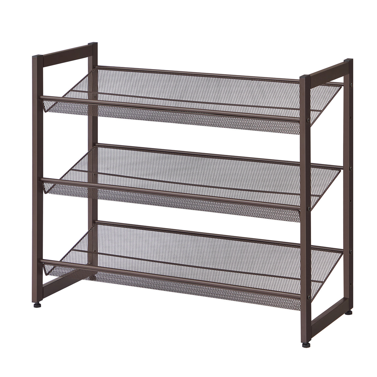 LEDREM 6-Tier Shoe Rack, 3-Tier Stackable Shoe Organizer, Holds 18-24 Pairs, Entryway, Adjustable Shelves, Tan