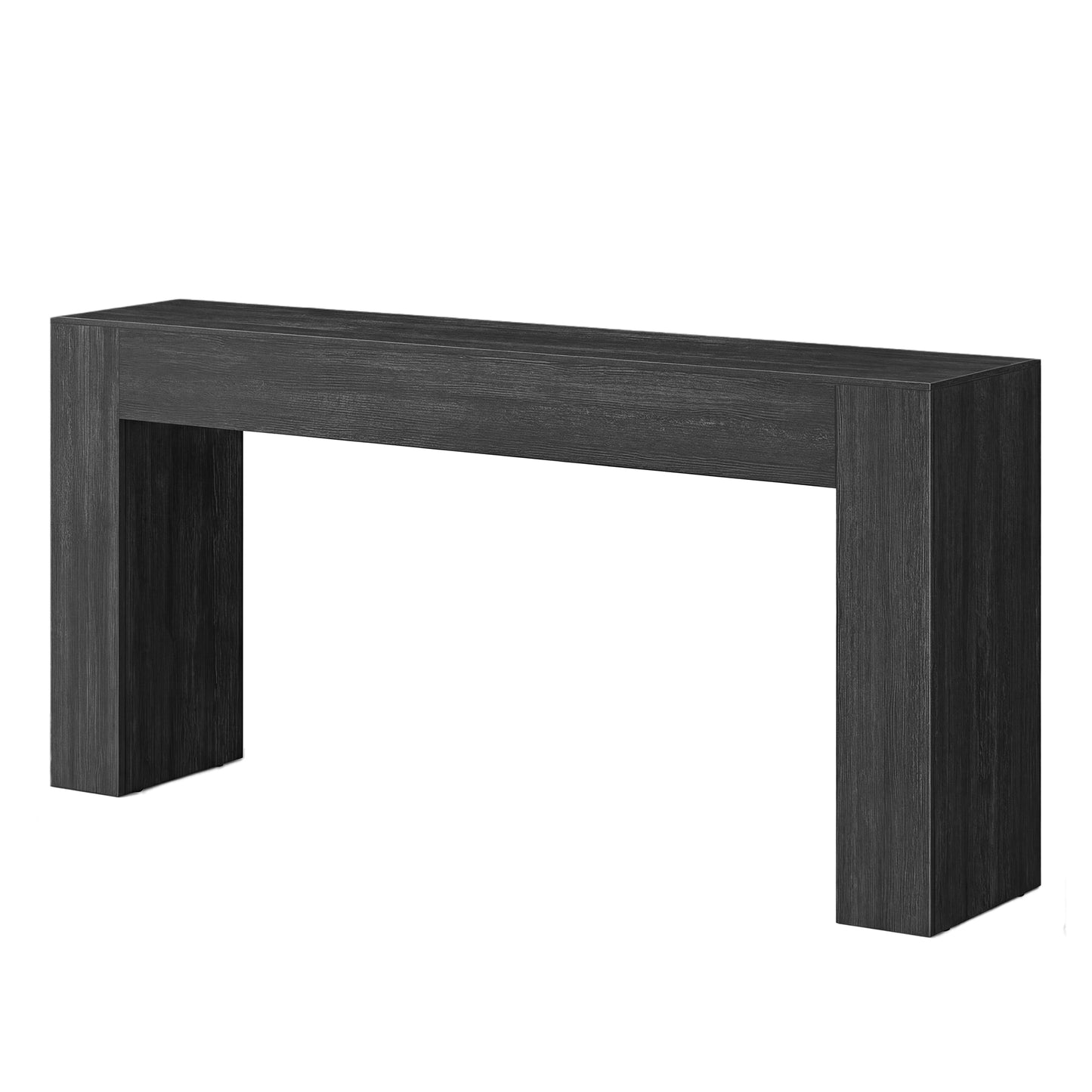 Console Table, Narrow Behind Couch Table, Space Saving Entryway Furniture, 63 x 11.8 x 31.5 inches, Black