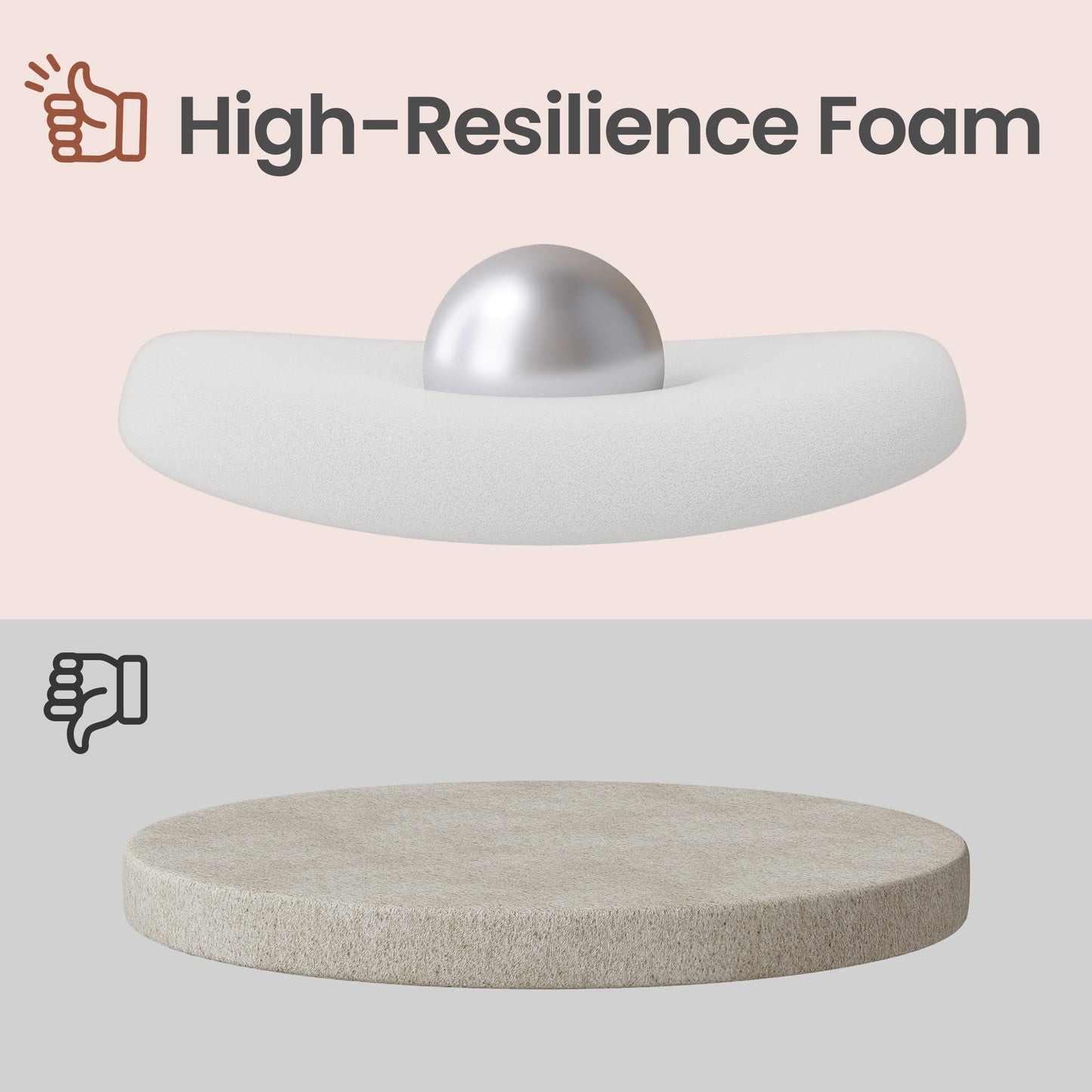 Round Storage Ottoman with Teddy Fleece Seat, 31 cm Foot Stool and Small Table for Living Room and Hallway, Jelly Pink
