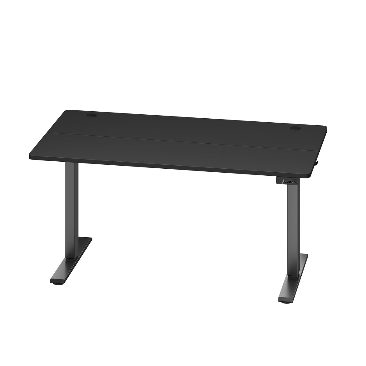 Height Adjustable Desk, Electric Standing Desk, 4 Memory Heights, Sedentary Reminder, 55.1 x 27.6 Inches, Black