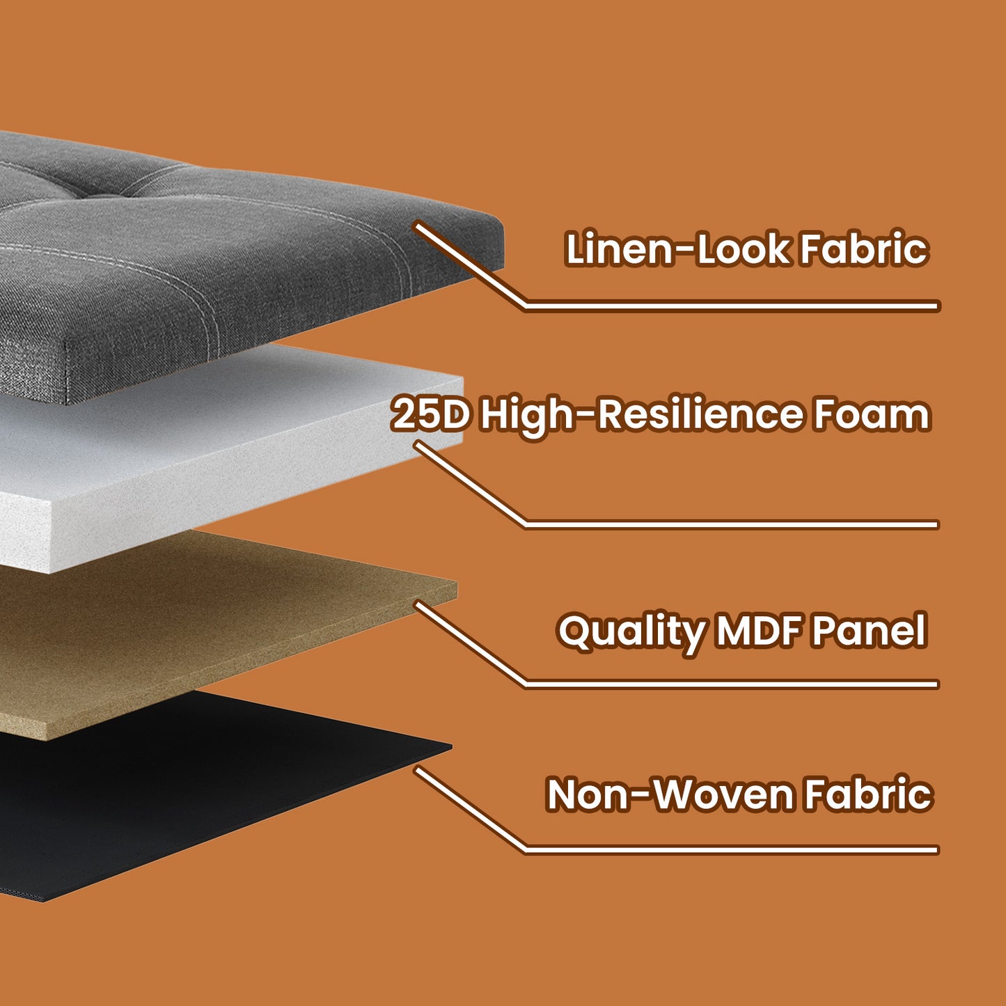 Storage Ottoman - Foldable Design, 660lb Capacity, 21 Gal Storage, Multi-Functional Bench for Living Room, Bedroom, Dark Gray