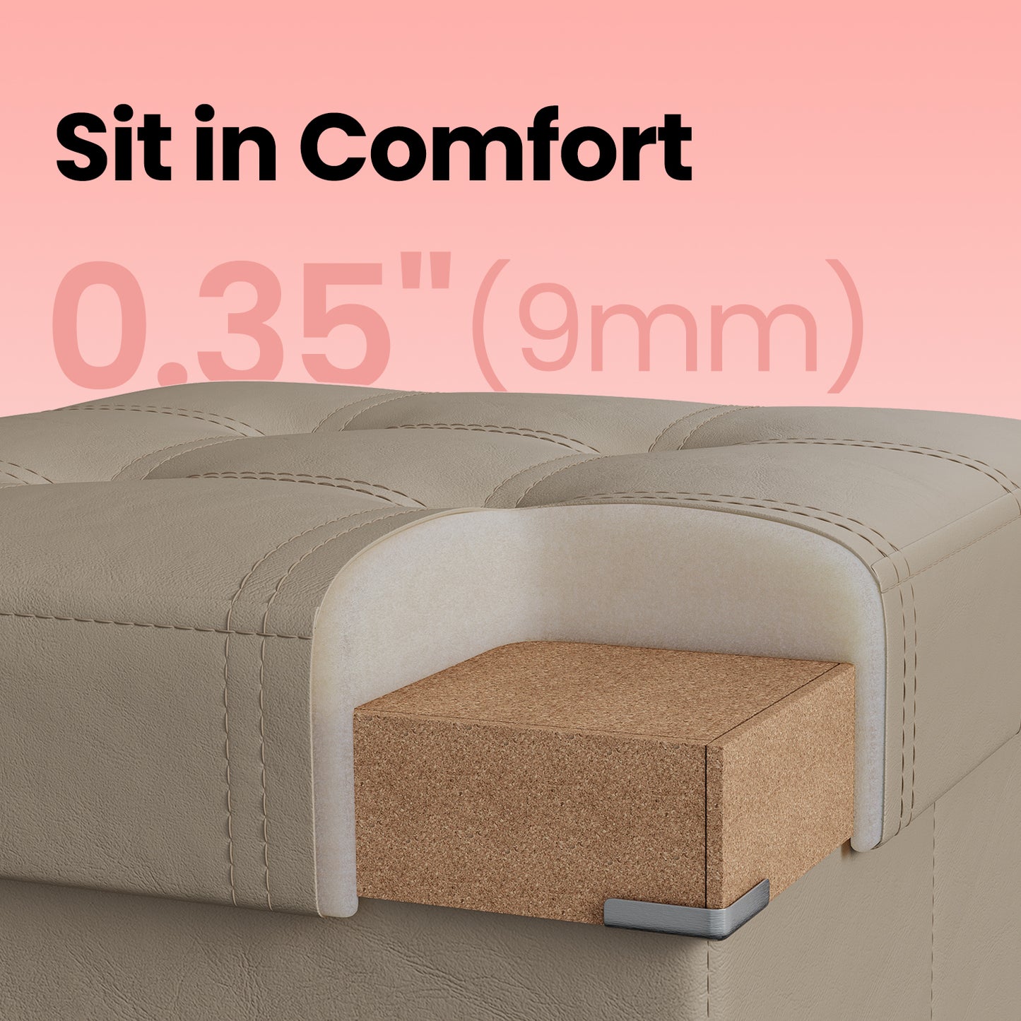 30" Foldable Storage Ottoman Bench, 660lb Capacity, Multi-Use Footstool & Chest, Synthetic Leather, Camel Brown