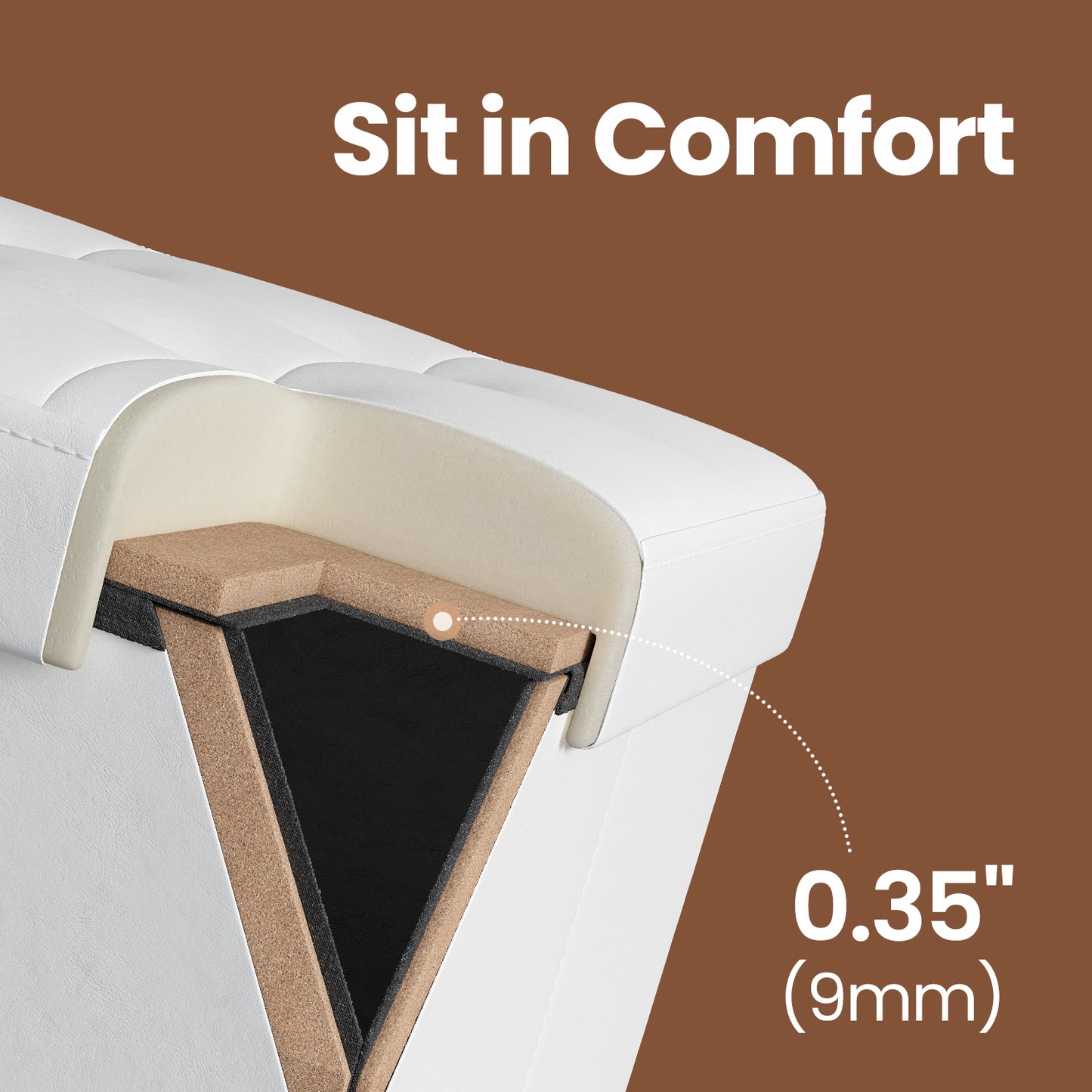 30" Flip-Top Storage Ottoman Bench, 660lb Capacity, 3-in-1 Multi-Functional, Easy-Clean Synthetic Leather, White
