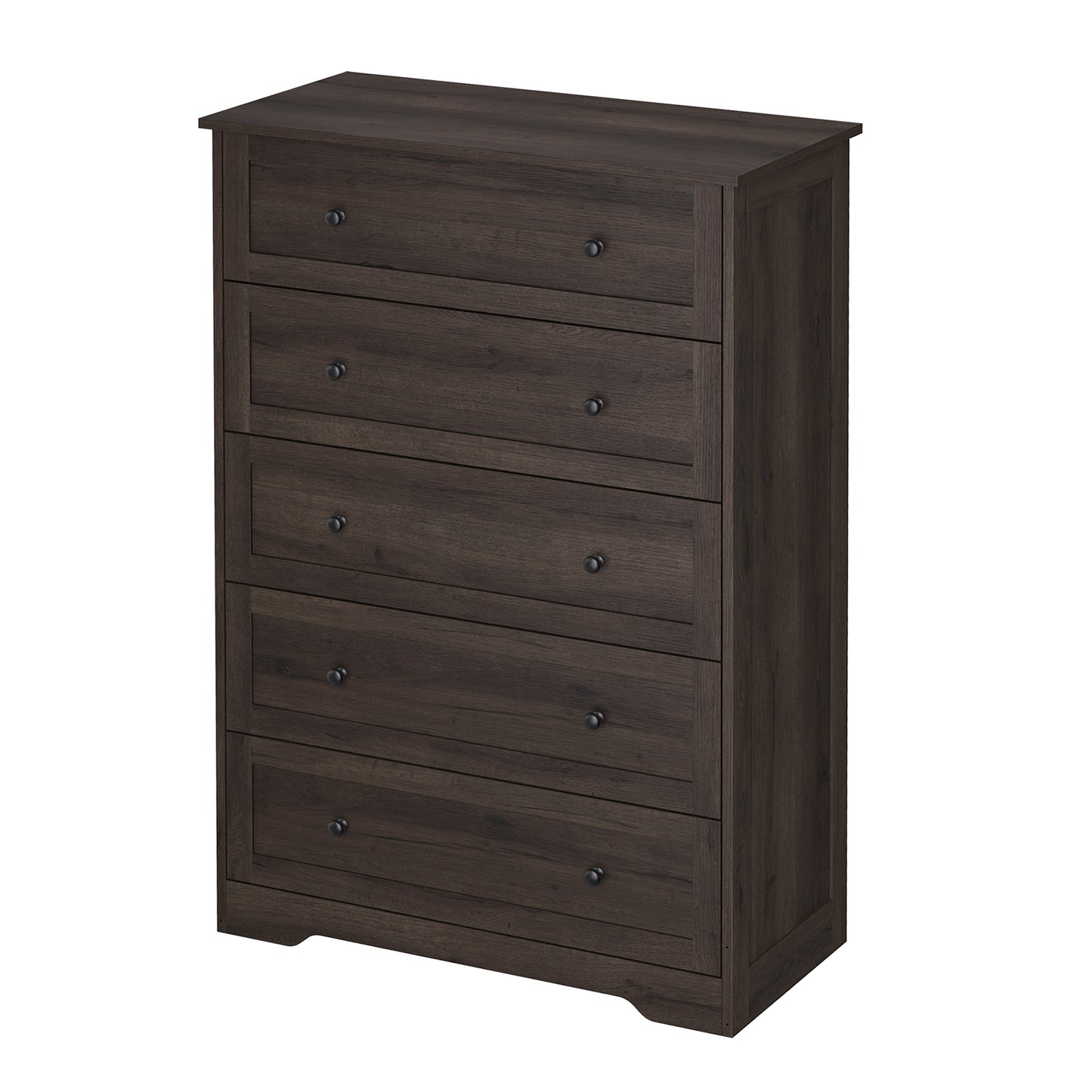 5-Drawer Dresser, Farmhouse Chest of Drawers for Bedroom, 31.5 x 15.7 x 47.4 inches, Taupe Brown