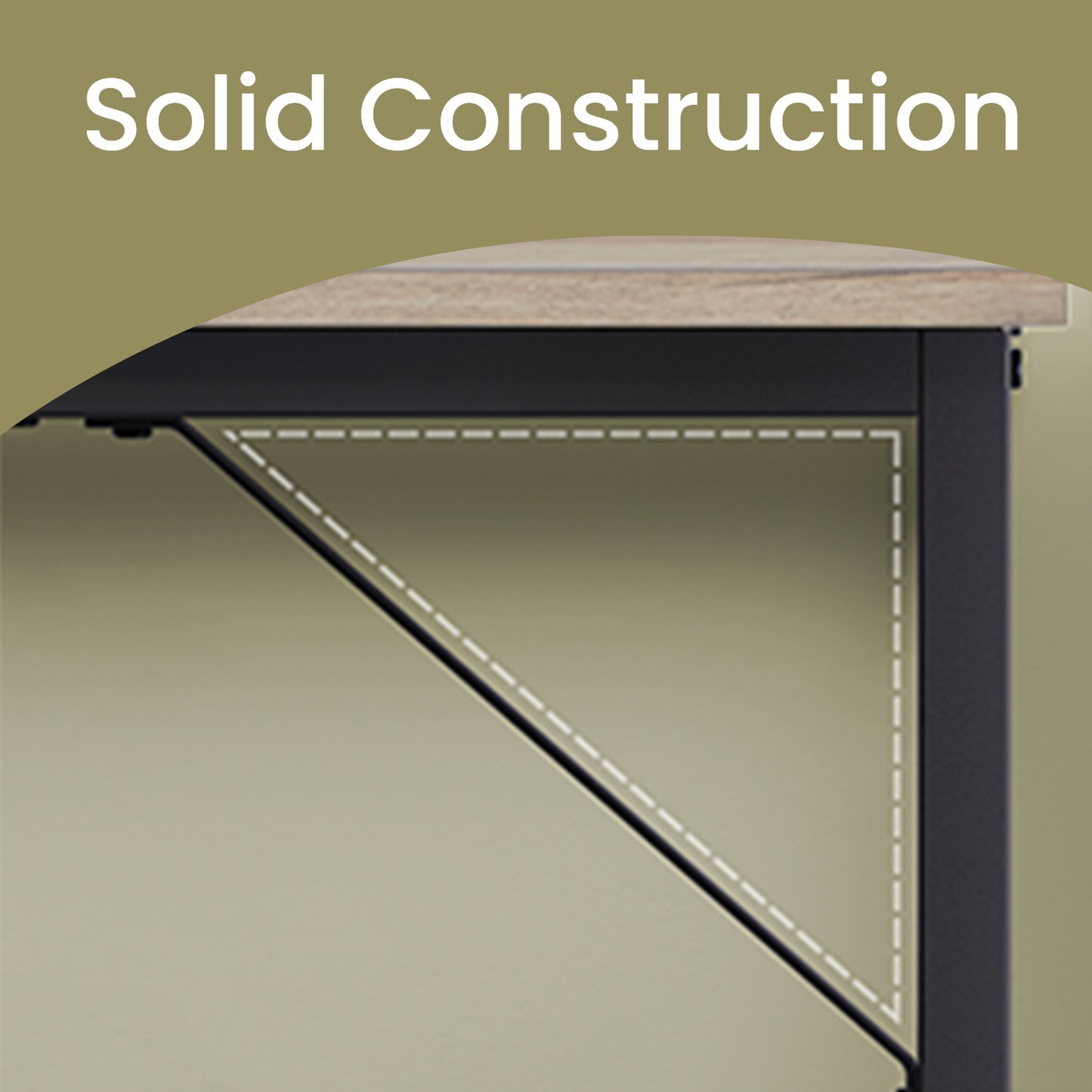 Gaming Computer Desk, 39.4" Small Space Desk with Metal Frame, Industrial Style Home Office Desk, 110 lb Capacity, Greige and Black