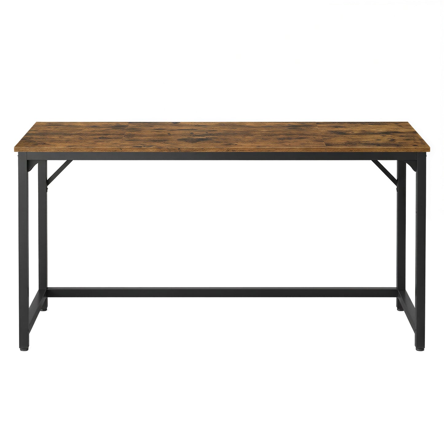 Computer Desk, Modern Basic Home Office Desk with Steel Frame, 63 x 23.6 x 29.9 inches, Rustic Brown