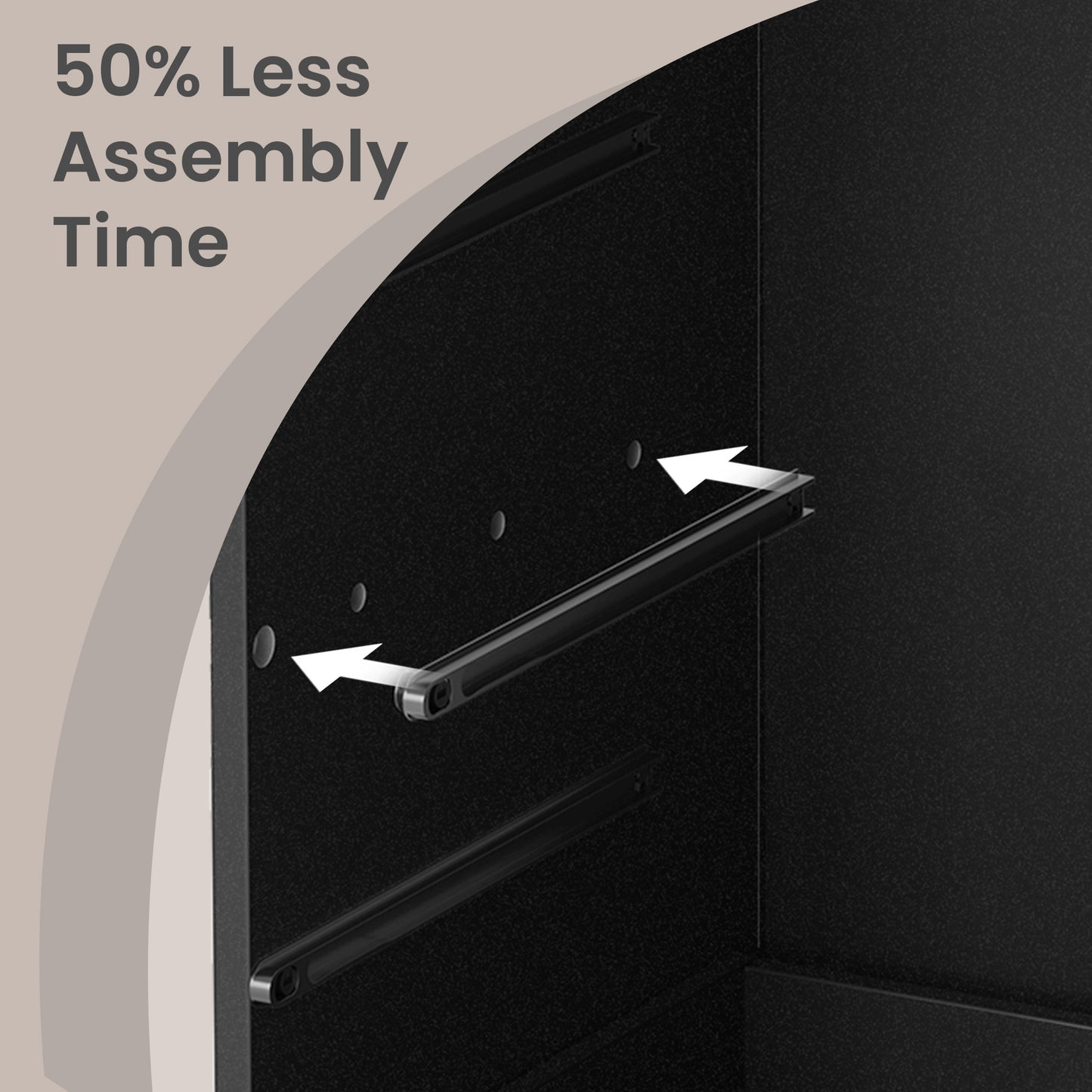 File Cabinet, Mobile Pedestal Filing Cabinet with Wheels & 5 Drawers, Printer Stand with Tool-Free Slides, for Home Office, Ink Black
