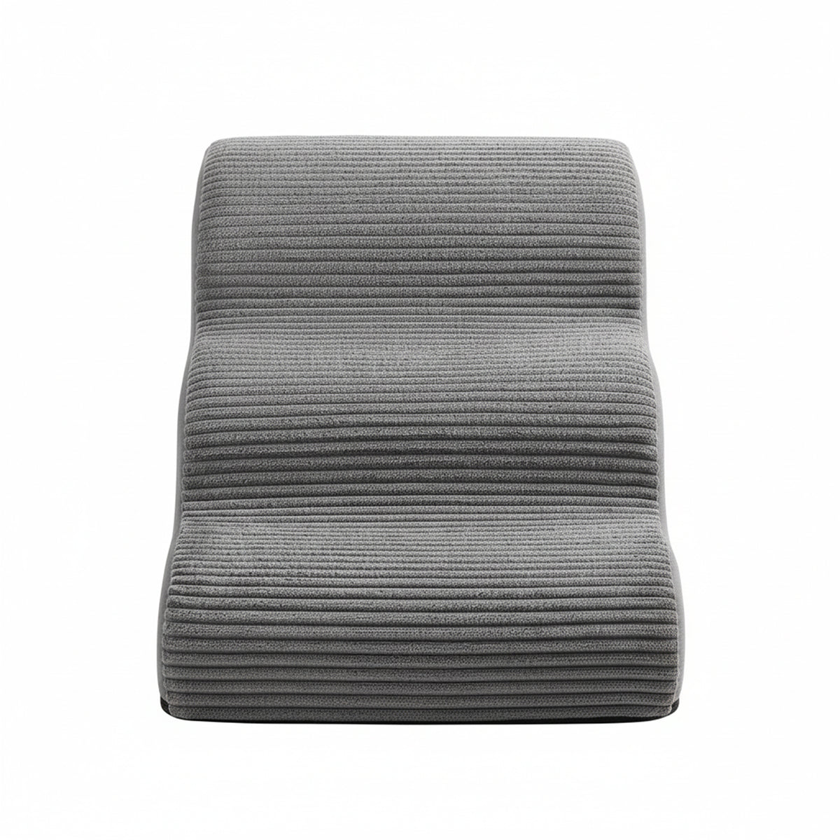LEDREM 3-Step Dog Stairs, Anti-Slip Foam Pet Steps for Bed, 22.4 x 15.8 x 15.8 inches, Dove Gray