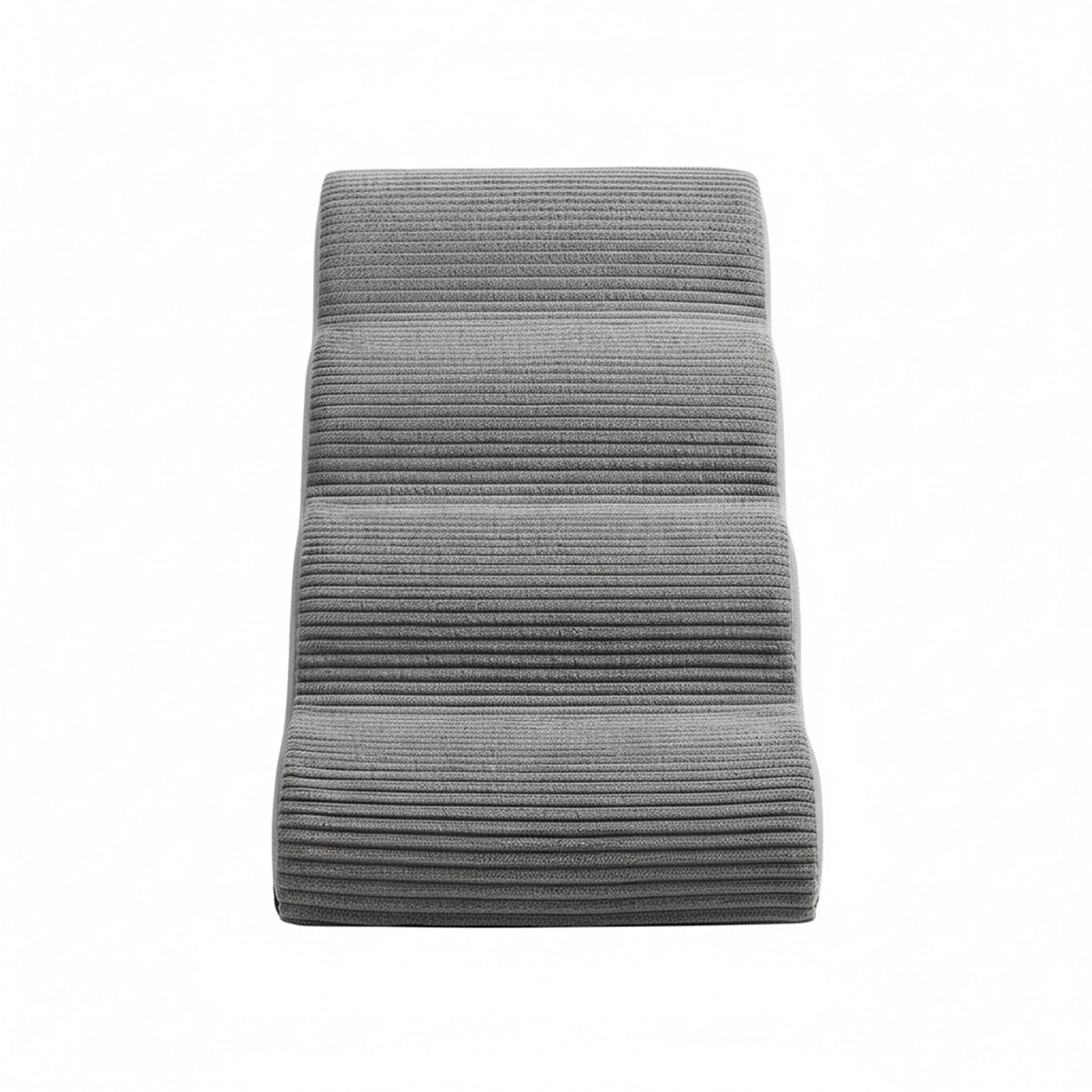 LEDREM 4-Step Dog Stairs, Anti-Slip Foam Pet Steps for Bed, 28.3 x 15.7 x 19.7 inches, Gray